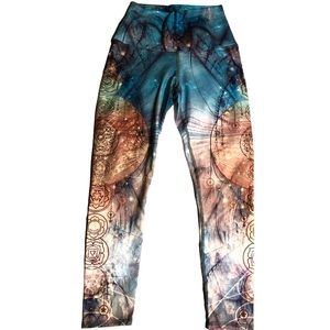 Galaxy and gold leggings